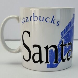 1994 Starbucks Santa Monica City Mug Cup Coffee Collector Series Jerry Greer